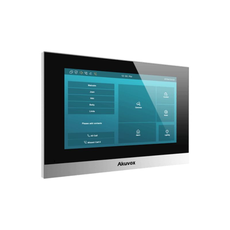 Akuvox - Console intérieure SIP avec écran tactile 7", Wifi et Bluetooth (version linux) Akuvox C313W