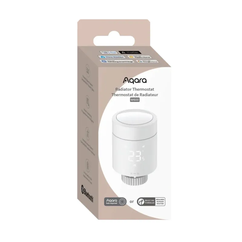 Aqara Radiator Thermostat W600 (WT-A03D) - Zigbee/Thread Thermostatic Head