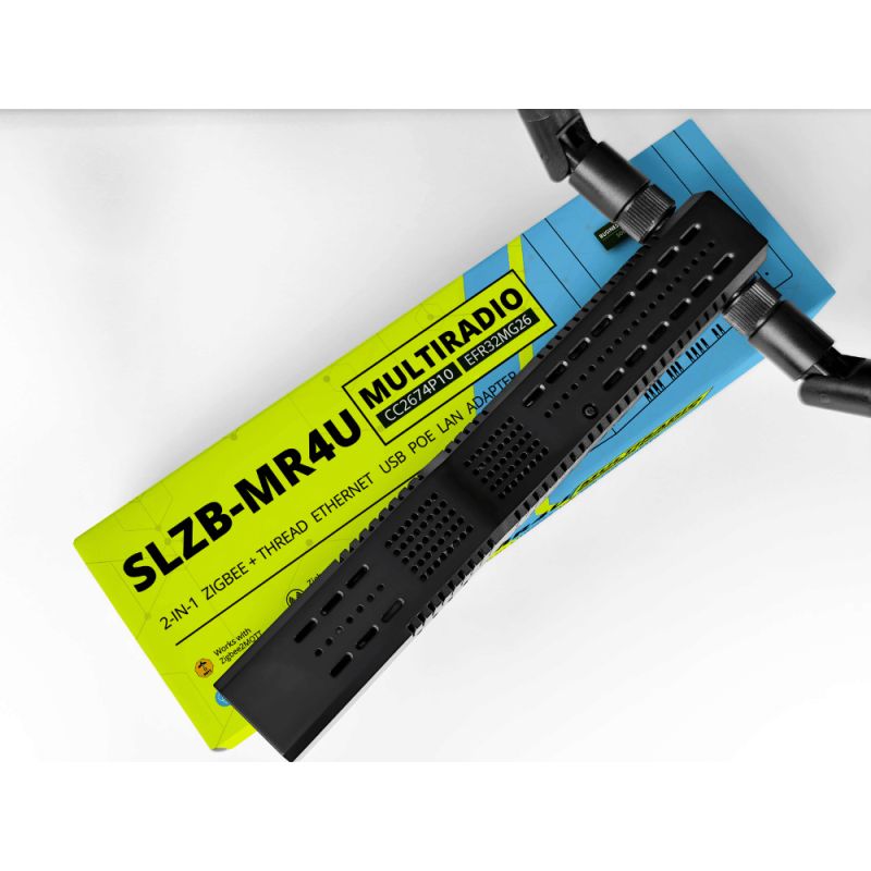 SMLIGHT SLZB-MR4U - Coordinateur modulaire Zigbee + Thread (CC2674P10 + EFR32MG26)+ USB sur Ethernet