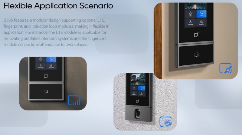 Akuvox S535 - IP Video Doorphone | Facial Recognition | 5" Touchscreen | 6 Access Methods | IP66/IK08