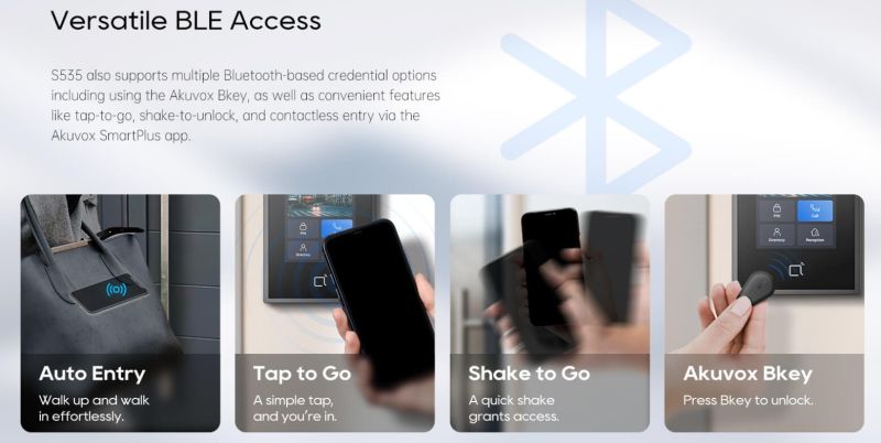 Akuvox S535 - IP Video Doorphone | Facial Recognition | 5" Touchscreen | 6 Access Methods | IP66/IK08