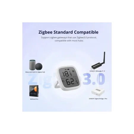 SONOFF SNZB-02D - Zigbee 3.0 Temperature and Humidity Sensor with LCD Screen