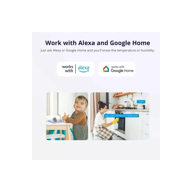 SONOFF SNZB-02D - Capteur Température Humidité ZIGBEE Écran LCD