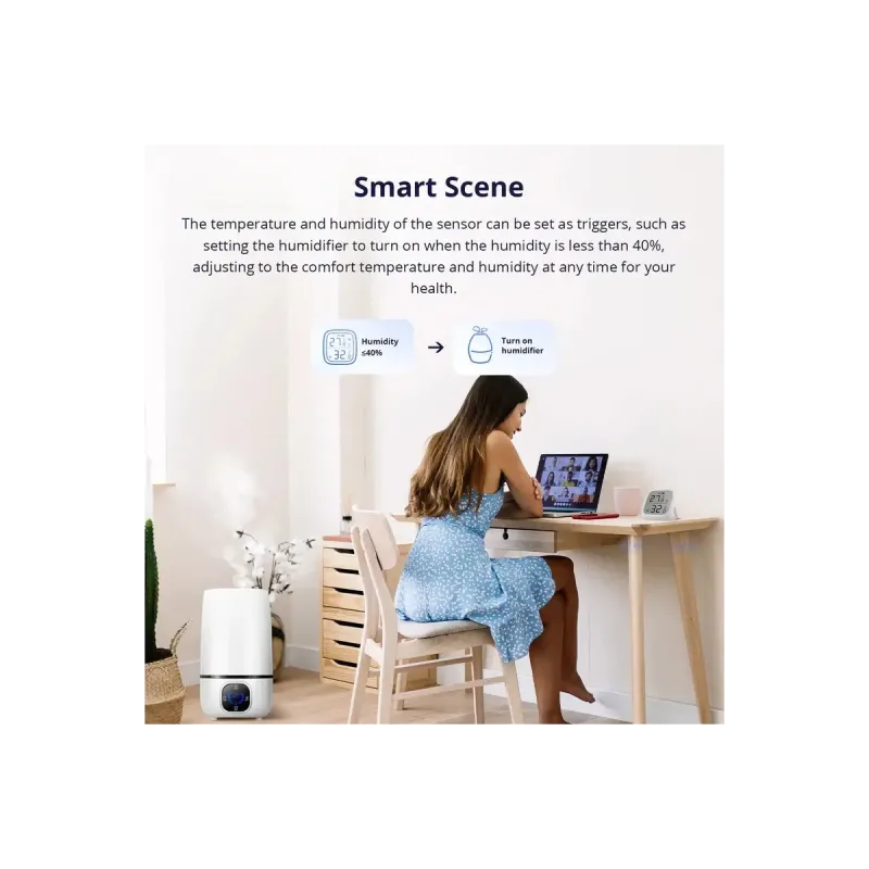 SONOFF SNZB-02D - Temperatur Luftfeuchtigkeit Sensor ZIGBEE LCD-Display