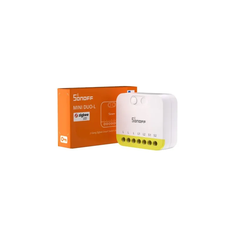 SONOFF MINI-ZB2GS-L - 2-Kanal Intelligenter Schalter Zigbee 3.0 Ohne Neutralleiter