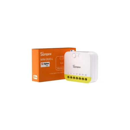 SONOFF MINI-ZB2GS-L - Interrupteur Intelligent 2 Canaux Zigbee 3.0 Sans Neutre