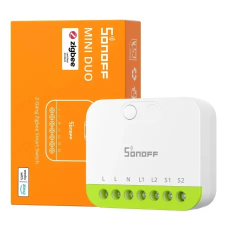 SONOFF MINI-ZB2GS MINI DUO - Interruttore connesso doppio canale Zigbee 3.0 16A