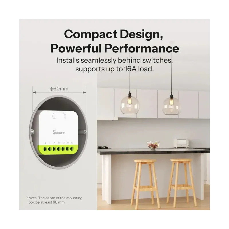 SONOFF MINI-ZB2GS MINI DUO - Zigbee 3.0 Doppelkanal-Schalter 16A