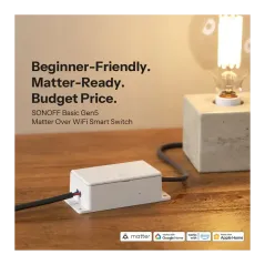 SONOFF BASIC-1GS Basic Gen5 - Interrupteur connecté simple canal Matter Wi-Fi 10A