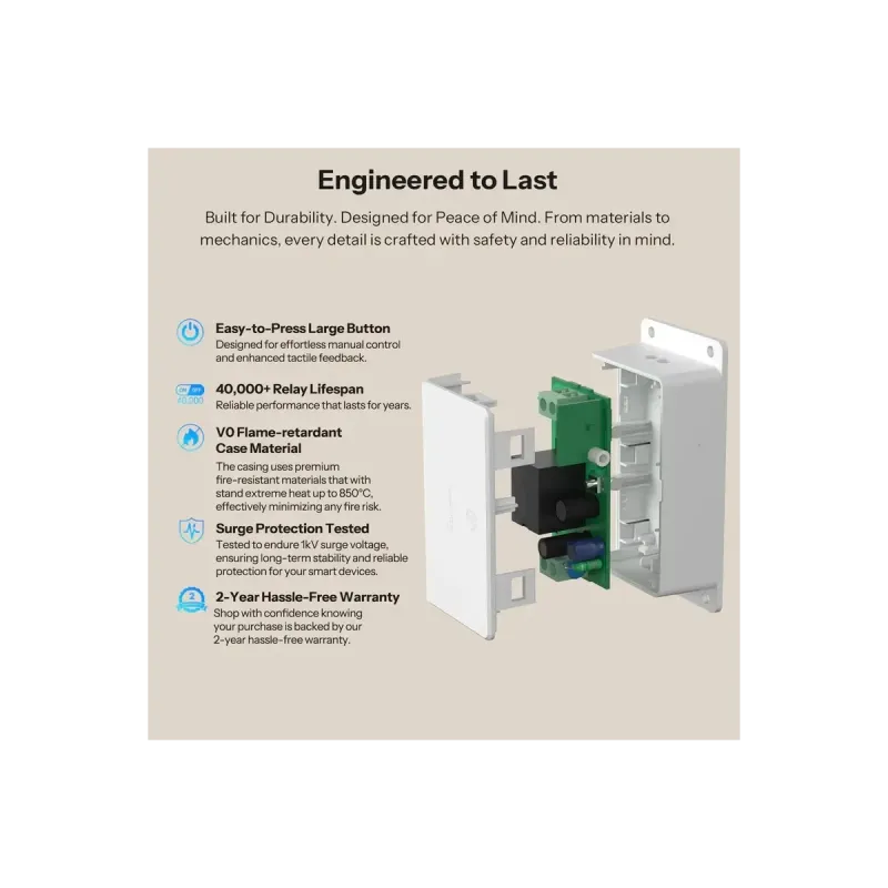 SONOFF BASIC-1GS Basic Gen5 - Matter Wi-Fi Single Channel Smart Switch 10A