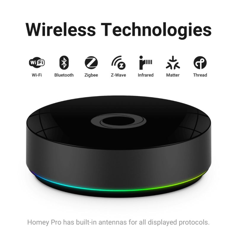 Homey Pro (2026) - Hub domotico universale 4GB RAM Zigbee Z-Wave Matter Thread Wi-Fi