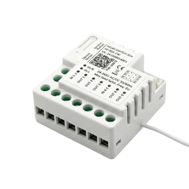 HELTUN HE-RS5-ZW - Z-Wave Relay Module 5 Channels 5x5A