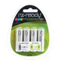 Enix - Pack de 4 accus Nimh AA NX READY 1.2V 2000mAh
