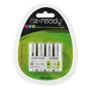 Enix - Pack de 4 accus Nimh AAA NX READY 1.2V 800mAh