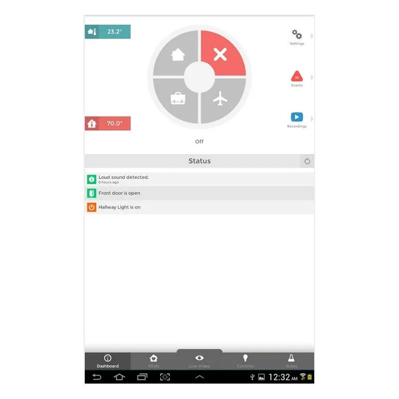 Icontrol - Système de sécurité et domotique Z-Wave+ Piper NV, noir