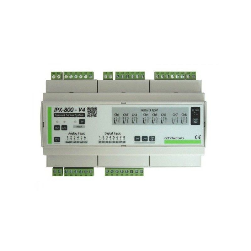 GCE Electronics - IPX800 V4 Rail DIN Webserver 8 relais