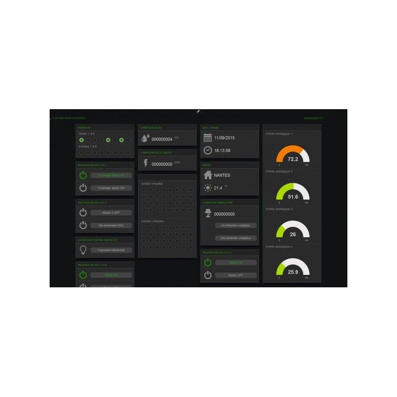 GCE Electronics - IPX800 V4 Rail DIN Webserver 8 relais