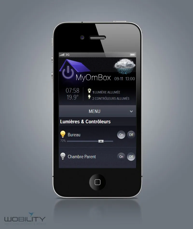 Connected object - Controller domotico MyOmBox per MyHome, Legrand, Bticino