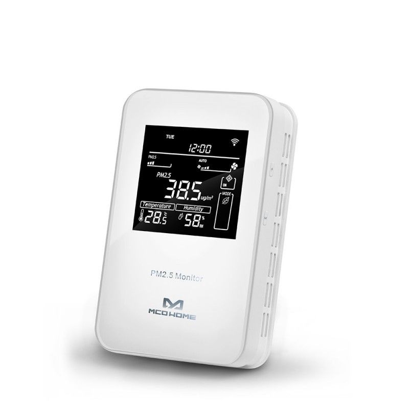 MCOHome - PM2.5 (Feinstaub) Sensor Luftqualitäts-monitor mit Temperatur und Luftfeuchtigkeit MCOHome - PM2.5 (Feinstaub) Sensor Luftqualitäts-monitor mit Temperatur und Luftfeuchtigkeit