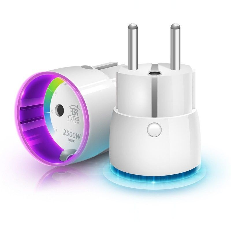 FIBARO - ON/OFF Plug mit Verbrauchskontrolle im Schuko Format FGWPF-102-ZW5 (FIBARO Wall Plug Z-wave+)
