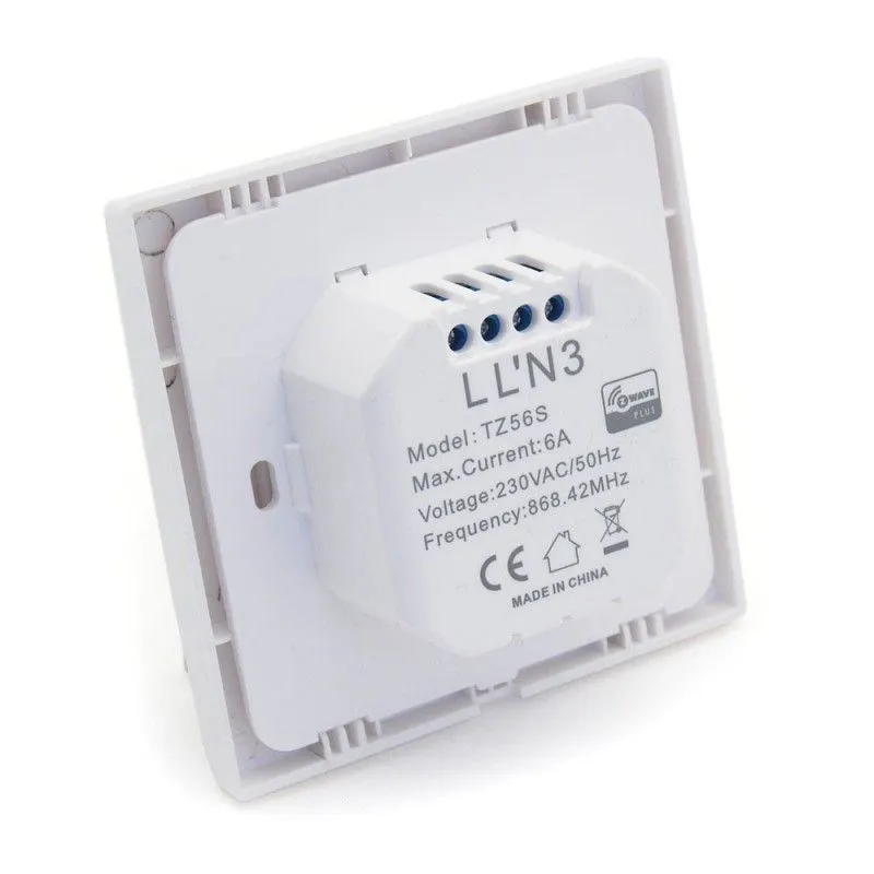 TKB Home - Wandschalter mit einfacher Schaltwippe Z-Wave+ Weiss (TZ56S-ZW5)