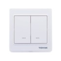 TKB Home - Double dimmer switch (single charge) Z-Wave Plus White (TZ55D-ZW5) 