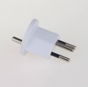 Adaptateur permanent Schuko vers Suisse (Blanc)