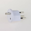 Permanent Schuko adapter for Switzerland (White)