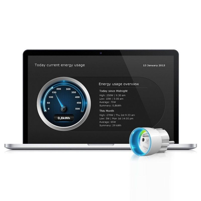 FIBARO  - Z-Wave+ Wall plug with energy consumption monitoring (French format) FGWPE-102-ZW5 (FIBARO Wall Plug)
