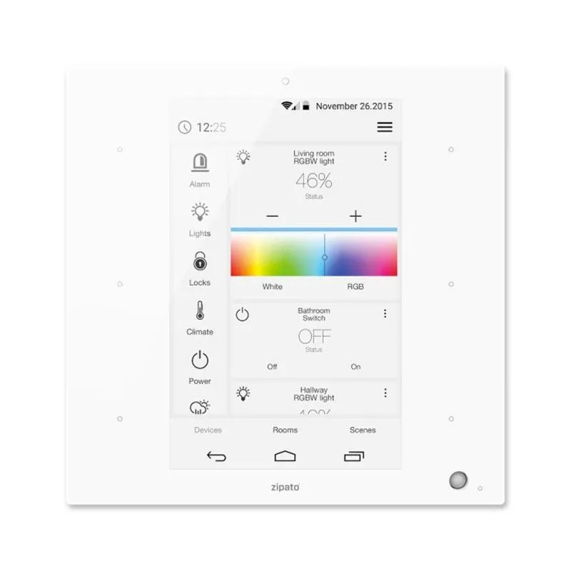 Zipato - Zigbee & Z-Wave+ Home Control System Zipatile - White