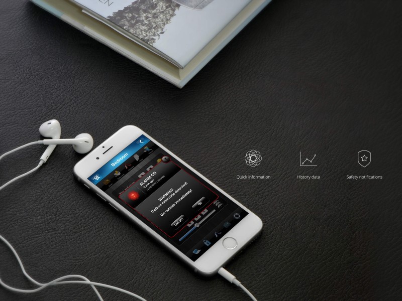 FIBARO - Détecteur de monoxyde de carbone Z-Wave Plus FGCD-001-ZW5 (FIBARO CO Sensor)
