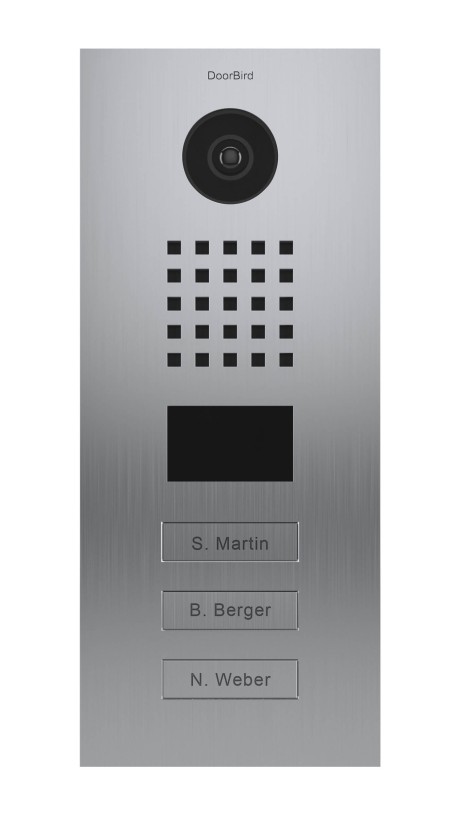 Doorbird - IP Video Türstation D2102V - 2 Ruftasten - Gebürsteter Edelstahl