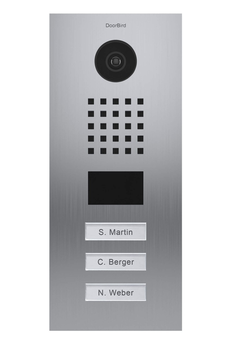 Doorbird - Videocitofono IP D2103V - Acciaio inossidabile spazzolato - 3 Pulsanti di chiamata