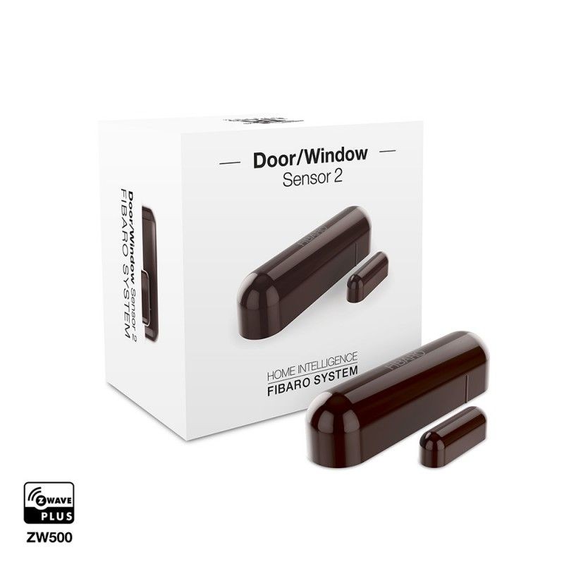 FIBARO - Z-Wave+ Door/Window Sensor Dark brown (FIBARO Door/Window Sensor 2) FIBARO - Z-Wave+ Door/Window Sensor Dark brown (FIBARO Door/Window Sensor 2)