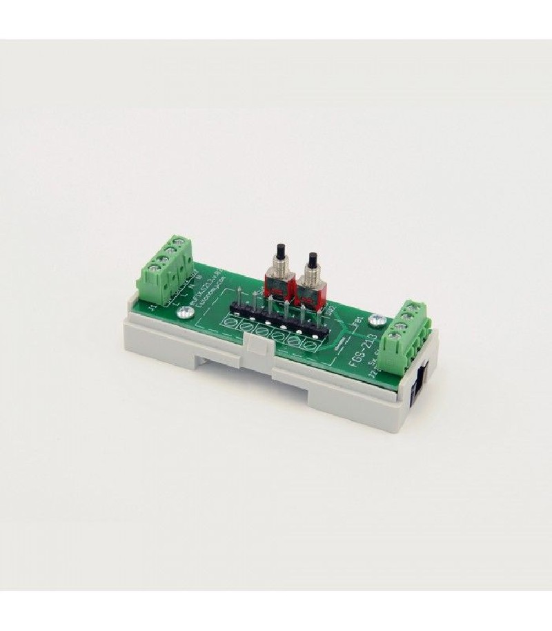 Eutonomy - Adaptater euFIX DIN for Fibaro FGS-213 / FGBHS-213 (with push-buttons)