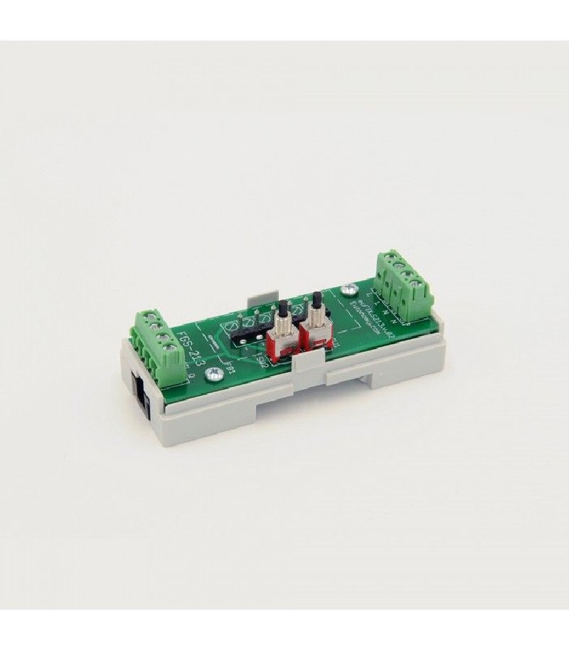 Eutonomy - Adaptater euFIX DIN for Fibaro FGS-213 / FGBHS-213 (with push-buttons)