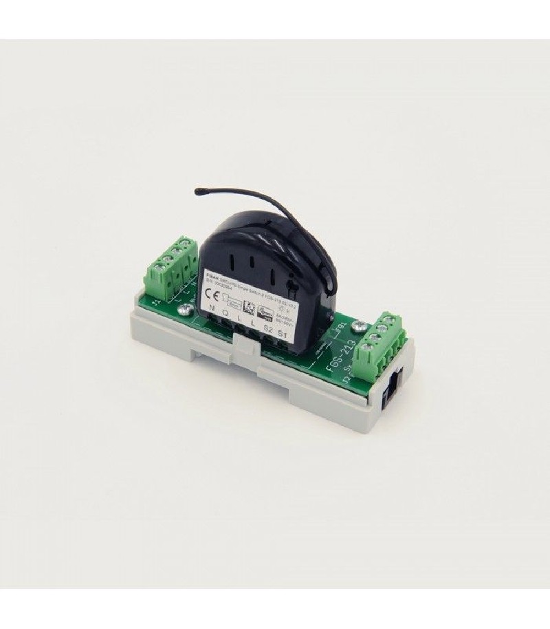 Eutonomy - Adaptater euFIX DIN for Fibaro FGS-213 / FGBHS-213 (without push-buttons)