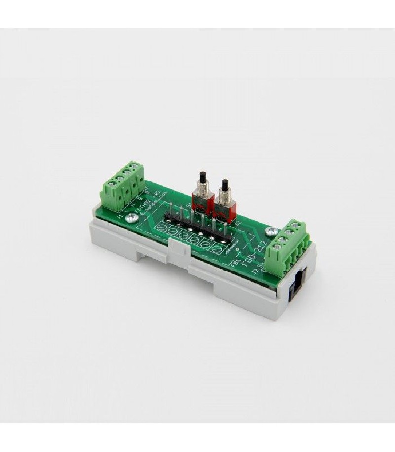 Eutonomy - Adaptater euFIX DIN per Fibaro FGD-212 (con pulsanti)