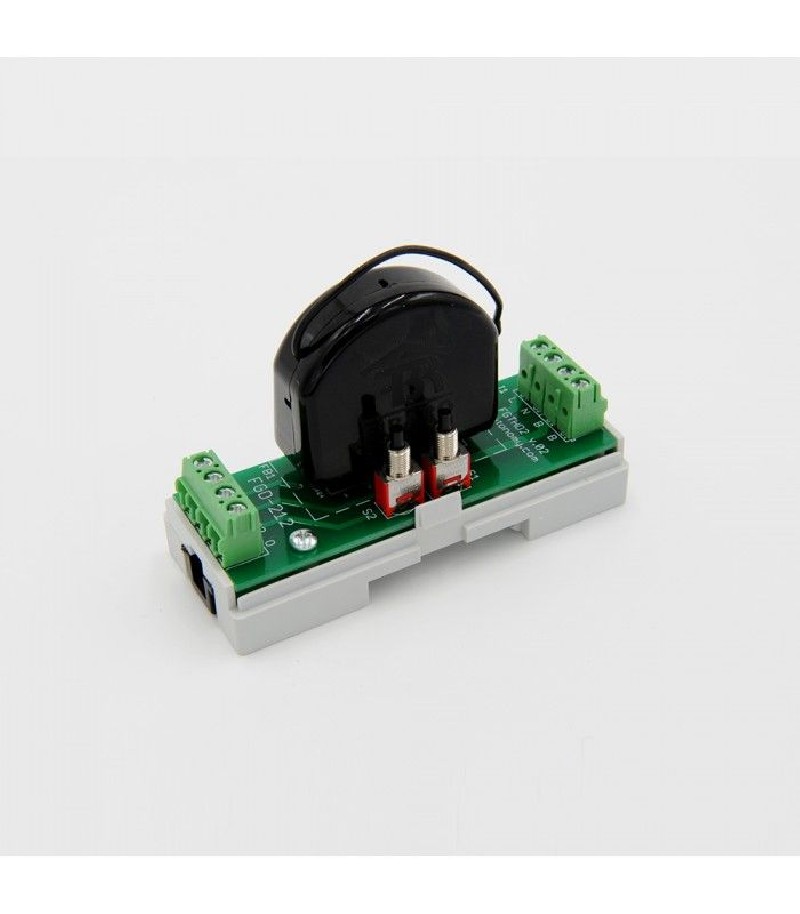 Eutonomy - Adaptater euFIX DIN per Fibaro FGD-212 (con pulsanti)