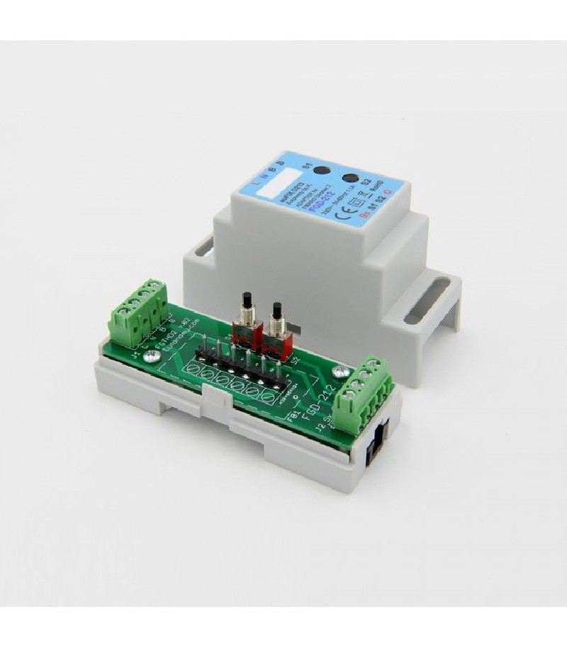 Eutonomy - Adapter euFIX DIN für Fibaro FGD-212 (mit Mikroschalter)