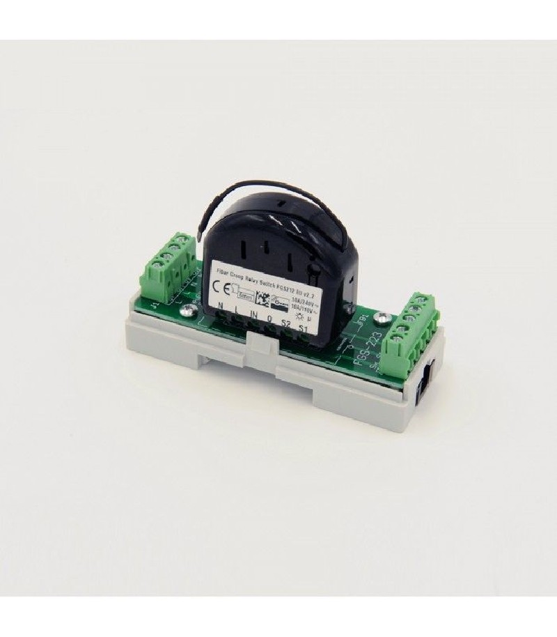 Eutonomy - Adaptater euFIX DIN per Fibaro FGS-223 (con pulsanti)