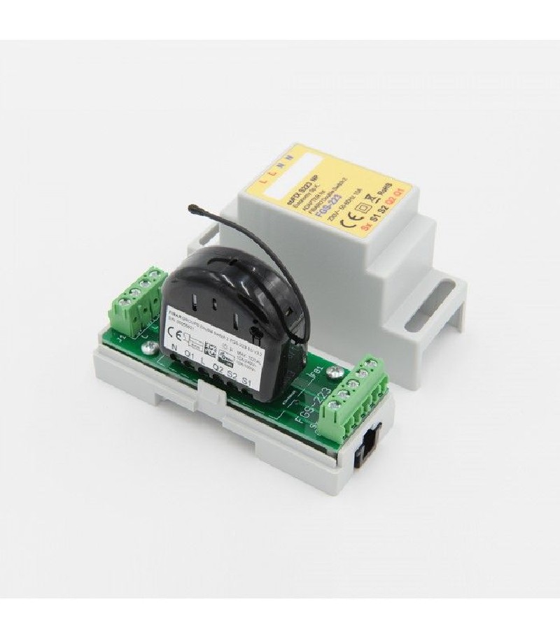 Eutonomy - Adaptater euFIX DIN for Fibaro FGS-223 (without push-buttons)