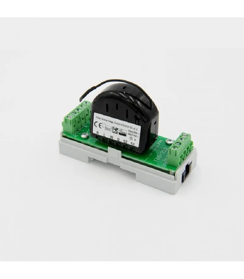 Eutonomy - Adaptateur euFIX DIN pour Fibaro FGS-212