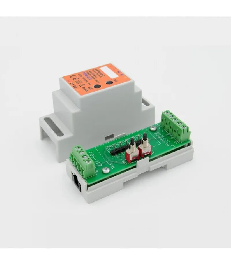 Eutonomy - Adaptateur euFIX DIN pour Fibaro FGS-212