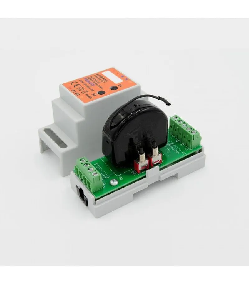 Eutonomy - Adaptateur euFIX DIN pour Fibaro FGS-212
