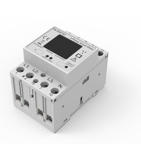 Qubino  - Module Rail DIN compteur d'énergie triphasé (Smart Meter 3 phases)