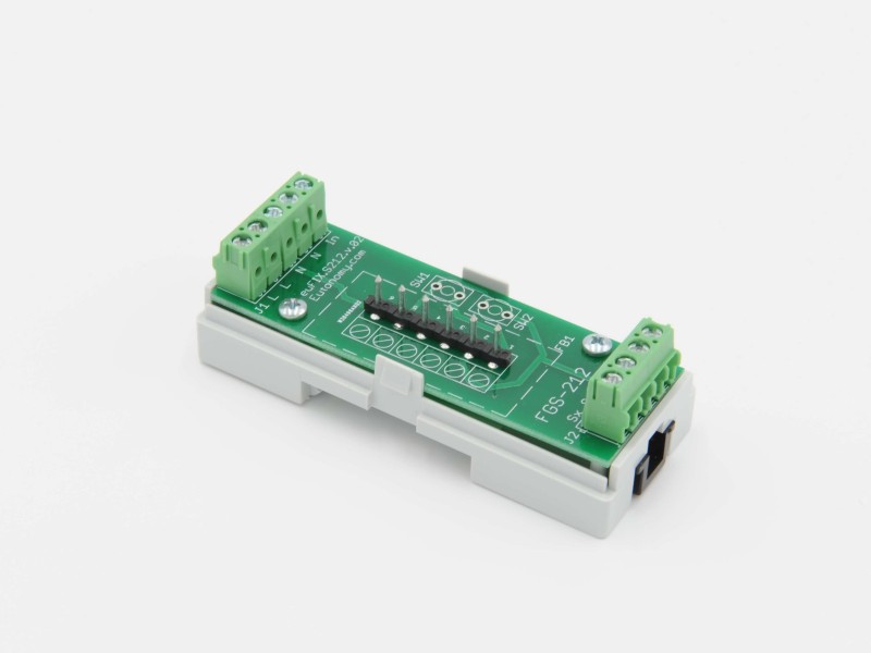 Eutonomy - Adapter euFIX DIN für Fibaro FGS-212 (ohne Mikroschalter)