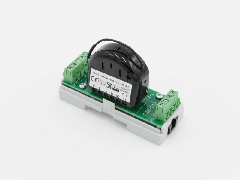Eutonomy - Adapter euFIX DIN für Fibaro FGS-212 (ohne Mikroschalter)