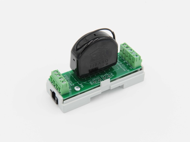 Eutonomy - Adapter euFIX DIN für Fibaro FGS-212 (ohne Mikroschalter)