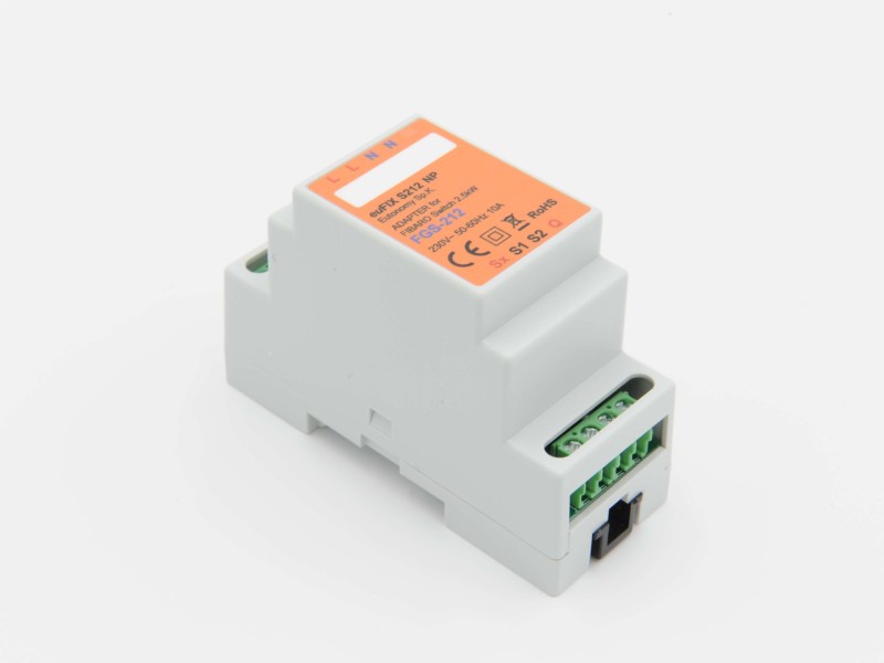 Eutonomy - Adapter euFIX DIN für Fibaro FGS-212 (ohne Mikroschalter)
